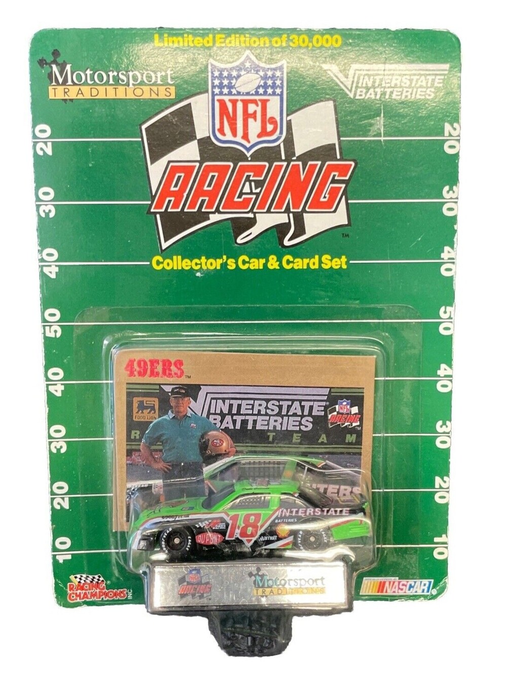 Dale Jarrett #18 Racing Champions NFL Racing 49ers 1:64 Scale Die Cast